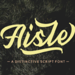 Aisle Font Poster 1