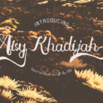 Aisy Khadijah Font Poster 1
