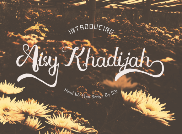 Aisy Khadijah Font Poster 1