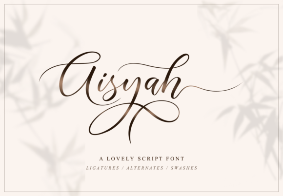 Aisyah Font Poster 1