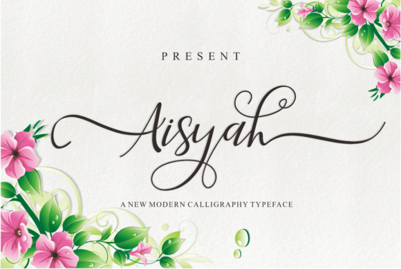 Aisyah Font Poster 1