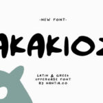 Akakio Font Poster 1