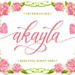 Akayla Font Poster 1