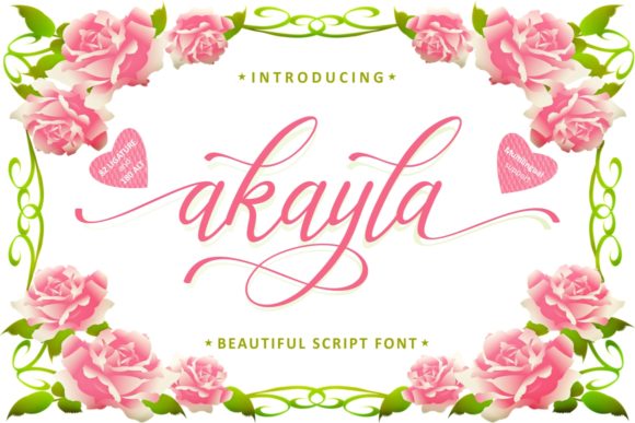 Akayla Font Poster 1