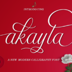 Akayla Script Font Poster 1