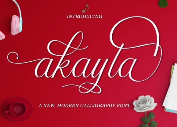 Akayla Script Font Poster 1