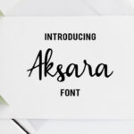 Aksara Font Poster 1