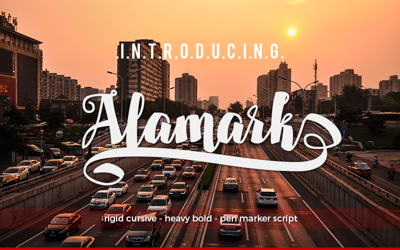 Alamark Font Poster 1