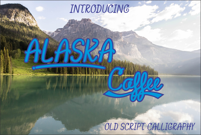Alaska Coffee Font Poster 1
