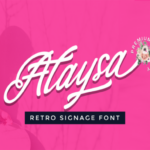 Alaysa Font Poster 5