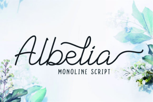 Albelia Script Font Poster 1
