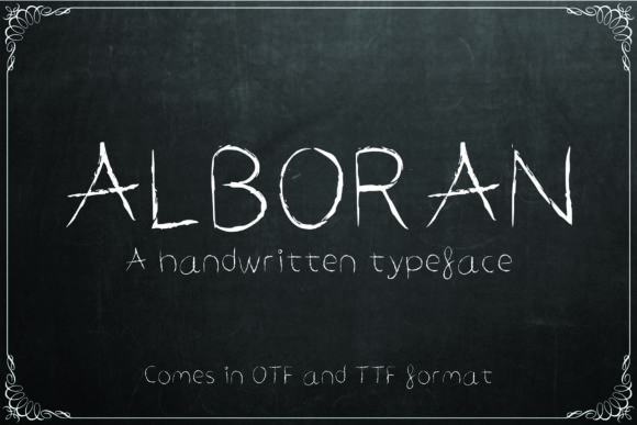 Alboran Font Poster 1