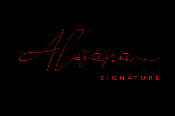 Alesana Font Poster 1