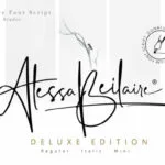 Alessa Beilaire Font Poster 1