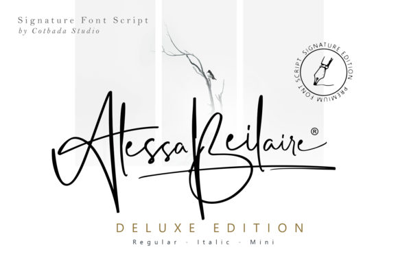 Alessa Beilaire Font Poster 1