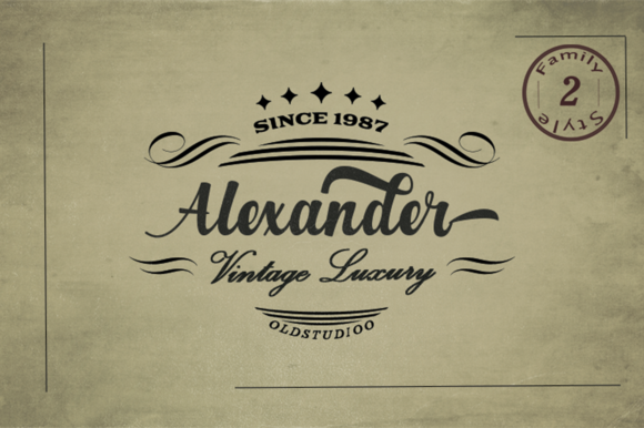 Alexander Font Poster 1