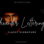 Alexander Lettering Font Poster 1