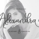 Alexandra Script Font Poster 1