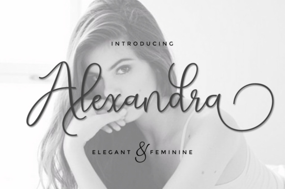 Alexandra Script Font Poster 1