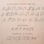 Alexandria Font Poster 16