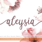 Aleysia Font Poster 1