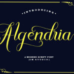 Algendria Font Poster 1