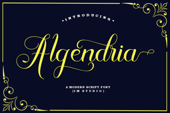 Algendria Font Poster 1