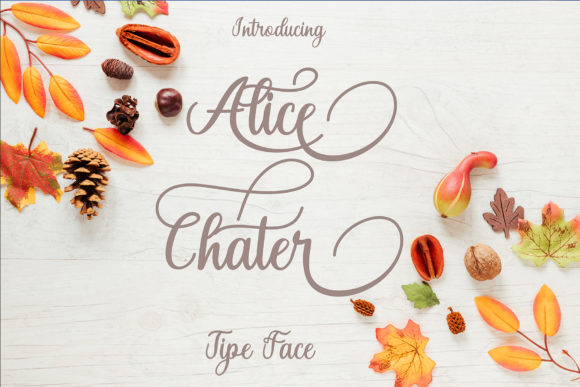 Alice Chater Font Poster 1