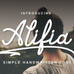 Alifia Font Poster 1