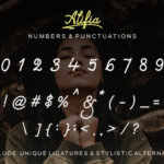 Alifia Font Poster 7