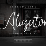 Aligator Font Poster 1