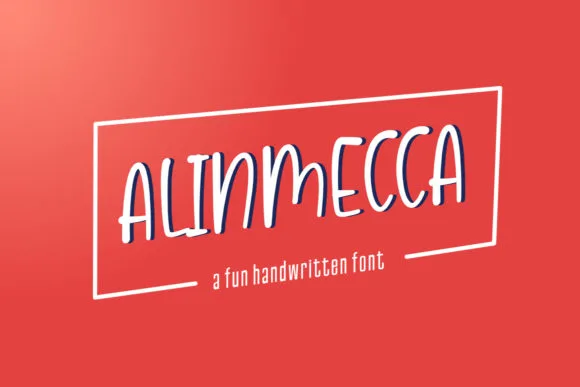 Alinmecca Font Alinmecca Font Poster 1