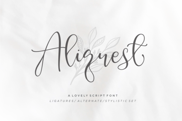 Aliquest Script Font