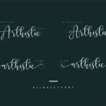 Aliquest Script Font Poster 4