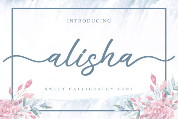 Alisha Font Poster 1