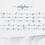 Alisha Font Poster 8