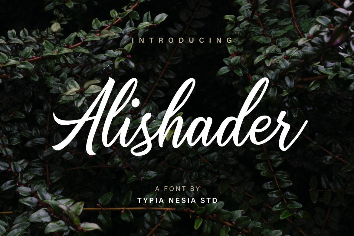 Alishader Font Poster 1