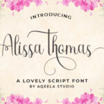 Alissa Thomas Script Font Poster 1