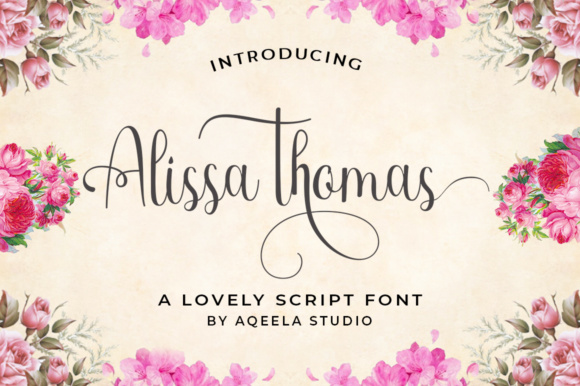 Alissa Thomas Script Font Poster 1