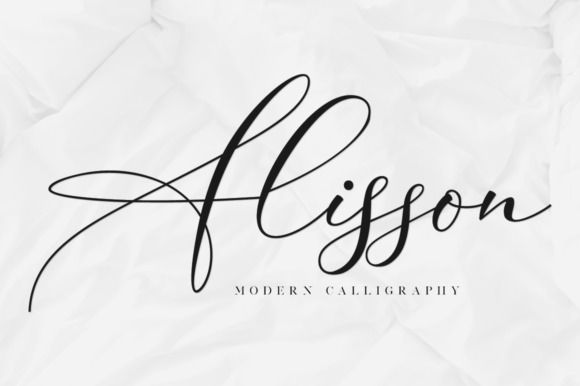 Alisson Script Font Poster 1