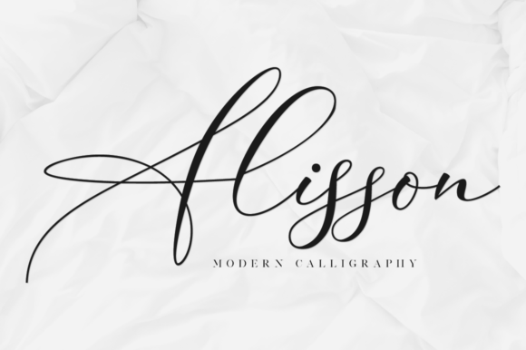 Alisson Script Font Alisson Script Font Poster 1