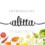 Alitta Font Poster 2