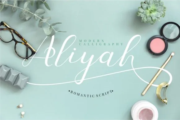 Aliyah Font Aliyah Font Poster 1