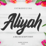 Aliyah Font Poster 1