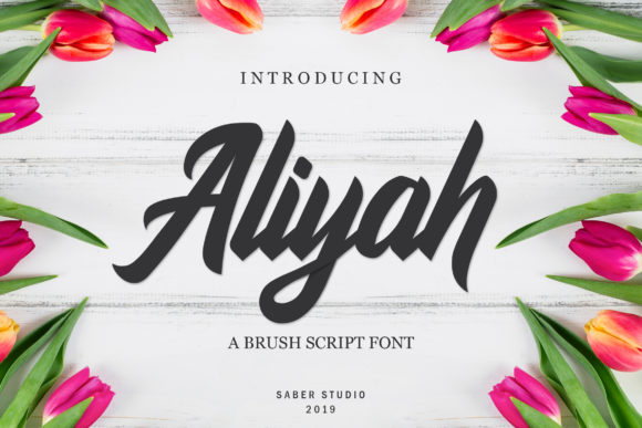 Aliyah Font Poster 1