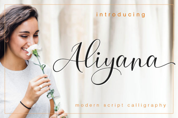 Aliyana Script Font Poster 1