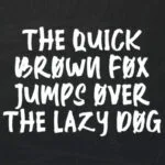 All Caps Font Poster 2