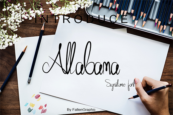 Allabama Font Poster 1