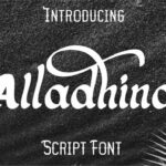Alladhina Font Poster 1