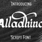 Alladhina Font Poster 1